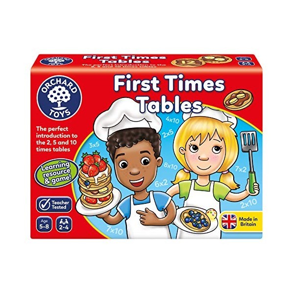 Orchard Toys First Times Tables Game, Helps Teach 2, 5 and 10 Times Tables, Multiplication Game, Perfect for Children Age 5-8