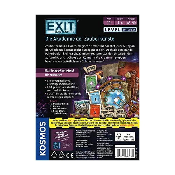 EXIT® - Das Spiel: Die Akademie der Zauberkünste: Spiel