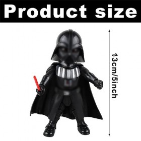 CBOSNF Ornements, Décorations Mini Darth Vader, 13CM Décorations Black Warrior, Figurine en Collectionner Jouets, Jouets pour
