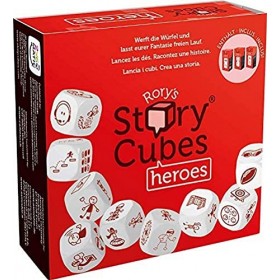 Asmodee Italia- Rorys Story Cubes Heroes Le Jeu de Table pour raconter des Histoires, Couleur, 8087