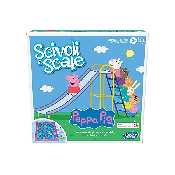 Hasbro Gaming - Hasbro Chutes and Ladders : Peppa Pig Edition - Jeu pour enfants de 3 ans et plus, pour 2 à 4 joueurs, F29271