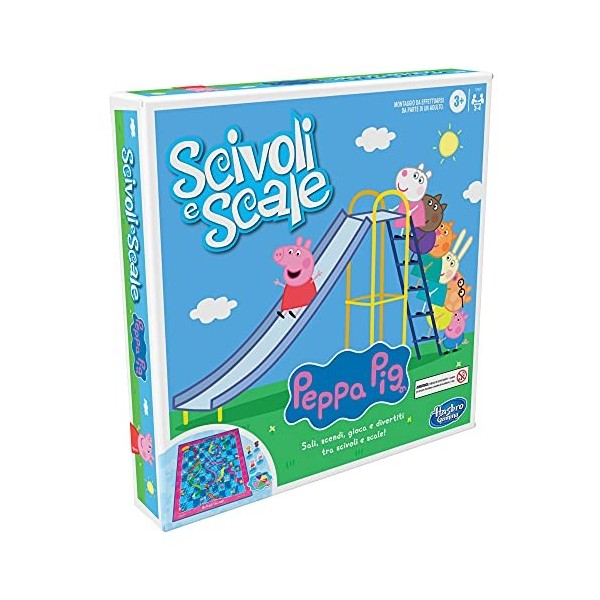 Hasbro Gaming - Hasbro Chutes and Ladders : Peppa Pig Edition - Jeu pour enfants de 3 ans et plus, pour 2 à 4 joueurs, F29271