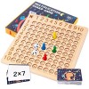 BLOOOK Tableau multiplication - 1 x 1 apprentissage mathématique pour les élèves du primaire - Jeu dapprentissage des nombre