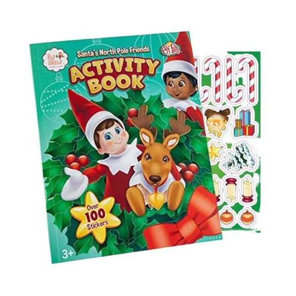 Lutin Farceur de Noel Accessoire | Elf on The Shelf Santas North Pole Friends Activity Book Un Livre dactivités | Accesso