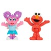 Sesame Street Neighborhood Friends Lot de 2 figurines articulées de 7,5 cm de haut Elmo et Abby 