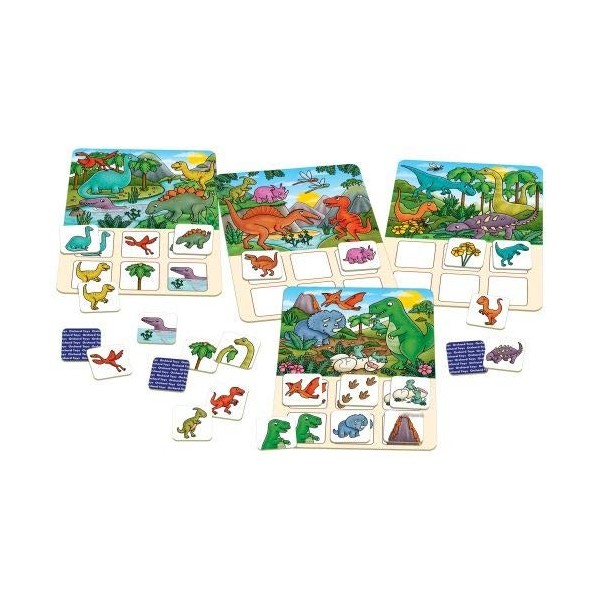 Orchard Toys La Tombola dei Dinosaures - Jeu éducatif dappariement et de mémoire pour les enfants de 3 à 7 ans Édition Ital