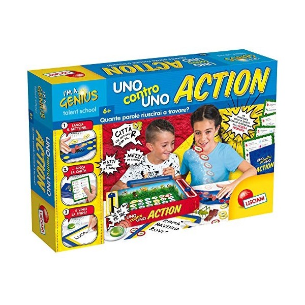 Liscianigiochi- Im a Genius Uno Contro Uno Action, Multicolore, 68623