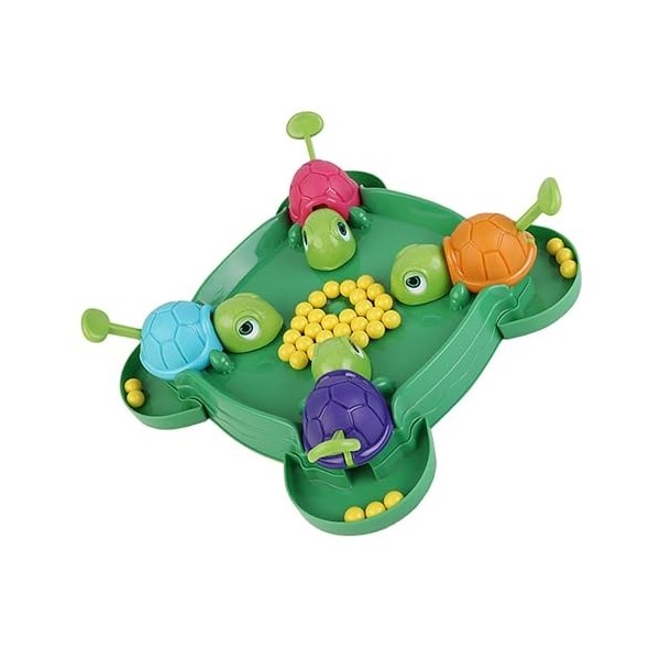 Toyvian 1 Jeu Jeu De Société Pacman Jeu Amusant en Famille Jeu De Tortue Mangeant des Perles Jeu De Perles en Bois Jeu De Soc