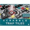 Scrabble Carreaux de piège à Scrabble - Jeu de société familial avec pièges, tuiles à gâchette, étagères, sacs à carreaux, ca