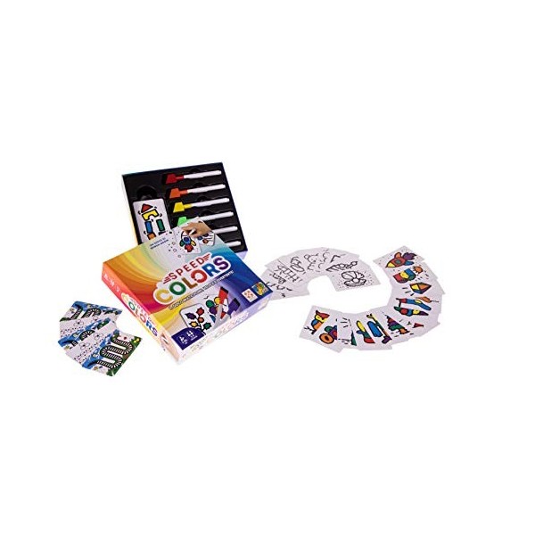 DV – Jeux – Speed Colors Le giodo de Cartes Multicolore en Italien, dvg9345