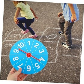 jojofuny Accessoires De Jeux De Société en Plastique pour Plateau Tournant Roue des Prix De La Chance Planche De Roue des Pri