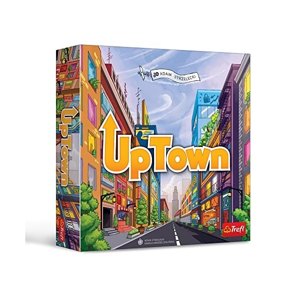Trefl - Uptown - Jeu Familial, devenez Un développeur, Construire, gagnez et Jeu de stratégie pour Adultes et Enfants âgés de