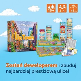 Trefl - Uptown - Jeu Familial, devenez Un développeur, Construire, gagnez et Jeu de stratégie pour Adultes et Enfants âgés de