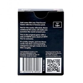 That Sound Game X-Tension Pack – Un jeu bruyant pour les personnes étranges – Pack dextension pour adultes 18+ 