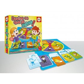 Educa - Ahnt, Devine ce Que Je Mime Refresh, Jeux de mime Enfant, Jeux de société Famille, éducatif Jeu de Cartes dès 6 Ans 