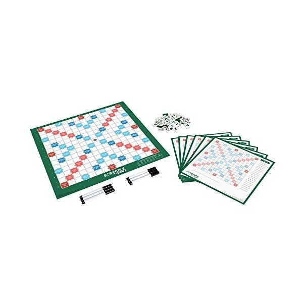 Mattel Game Scrabble Duplicate, jeu de société et de lettres sur plateau, jusqu’à 6 joueurs simultanés, GTJ31