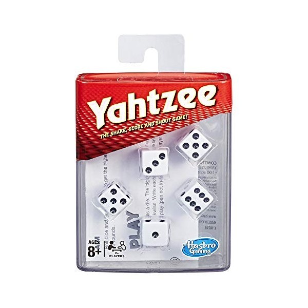 Hasbro Gaming Yahtzee Classique - Jeu de Societe - Jeu de dés - Version Française