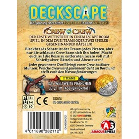 ABACUSSPIELE- Escape Room Jeu de Cartes, 38211, Teal/Turquoise Vert