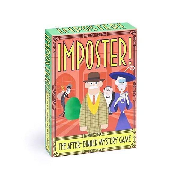 Clarendon Games Imposter! A Murder Mystery-Style After-Dinner Game of Bluffing, Deduction and Intrigue for 5 – 16 Players