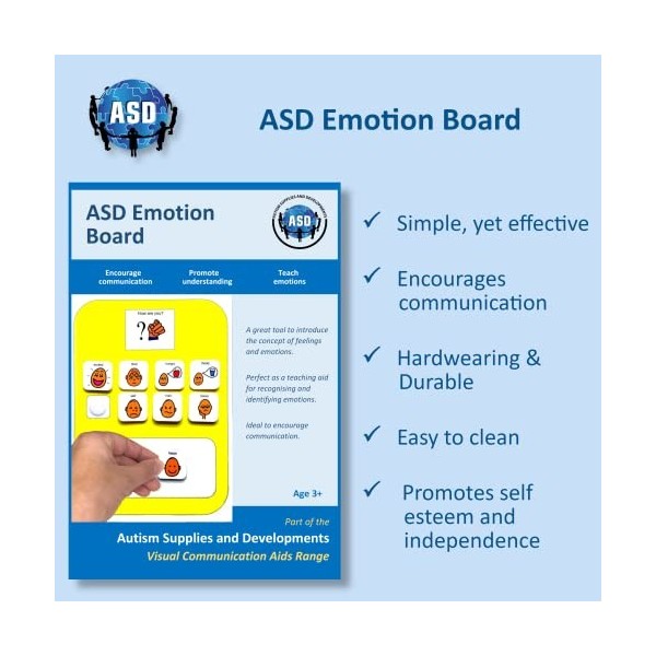 Autism Supplies And Developments PECS Emotion Board