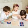 Horypt Jeu de société d’Addition de Multiplication Montessori en Bois | Tableau de Multiplication 2 en 1,Jeux mathématiques A