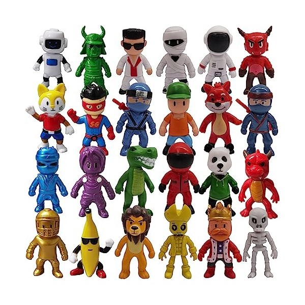 Gensly Stum-ble G-uys Lot de 8 Figurines Stum-ble G-uys Mini Figurine Décoration de gâteau Décoration de Bureau pour Les Fans