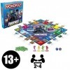 Monopoly Flip édition : Fortnite, Jeu de Plateau Monopoly inspiré du Jeu vidéo Fortnite, Jeux de Plateau pour Adolescents et 