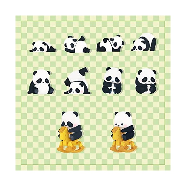52TOYS Figurine Panda Rolls Alltagsleben Serie I, collection de figurines aléatoires, chibi figurine de 3 pouces pour décora