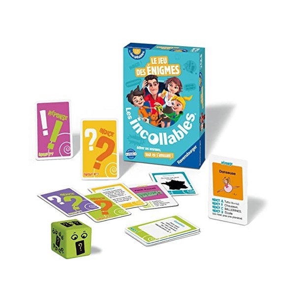 Ravensburger - Le jeu des Enigmes des Incollables - Les Incollables - Jeu Familial - Enfant et Parents - De 2 à 6 Joueurs à p