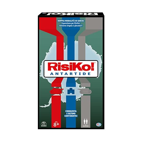 ÉDITRICE Jeux RISIKO, Risiko! Antarctique - Jeu de société de stratégie - 2 Jeux en boîte en 1 pour Adultes et Enfants - À pa