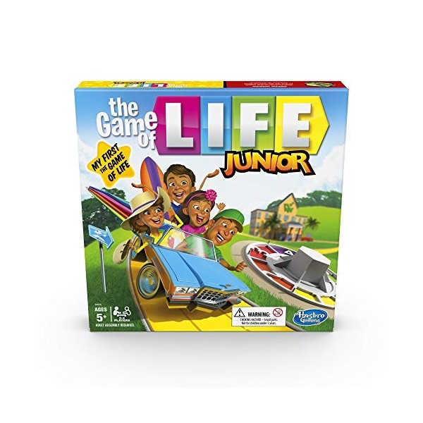 Hasbro Gaming The Game of Life Junior Board Game for Kids from Age 5, Game for 2 to 4 Players