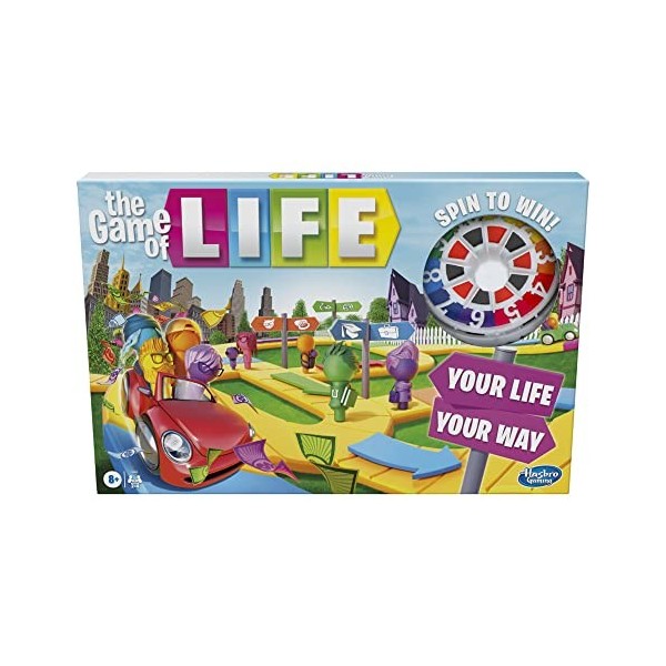 Hasbro Gaming The Game of Life Junior Board Game for Kids from Age 5, Game for 2 to 4 Players