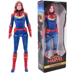 OBLRXM Avengers Figurine, 33cm Ornements Avengers, Captain Marve Figurine, PVC Material Personnages, décoration de Bureau Cad