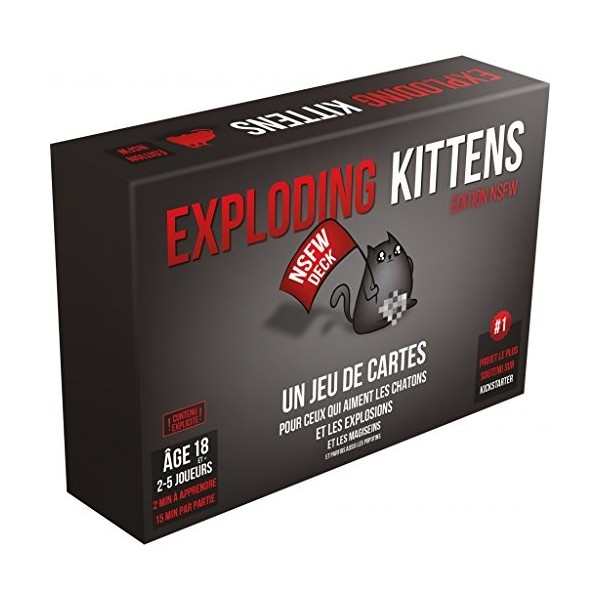 Asmodee Exploding Kittens : NSFW Deck | Jeu de société | À partir de 18 ans | 2 à 5 joueurs | 15 minutes