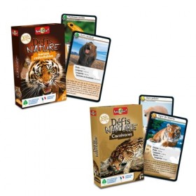 Bioviva -Défis Nature -Lot de 2 Jeux Défis Nature Les Carnivores et Les Animaux Redoutables - Jeux de société ludique pour En
