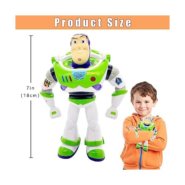 Buzz Lightyear Figurine, Jouet pour Enfant, Environ 18 cm de Haut, Figurine de Jeu, Collecte de Collection, décoration à Domi