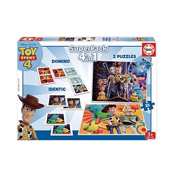 Educa - Toy Story 4 SuperPack Multi Jeux: 4 en 1. +3 Ans. Ref. 18348