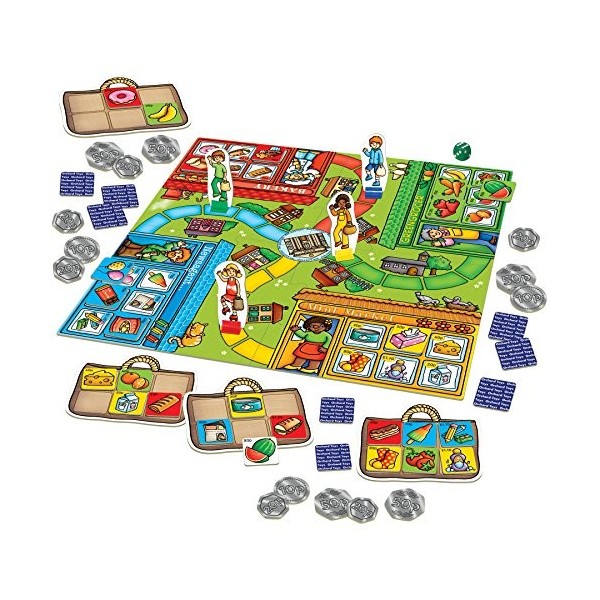 Orchard Toys Pop to the Shops Board Game, Helps Teach Handling Money and Giving Change, Perfect for Ages 5-9, Helps Money Ski