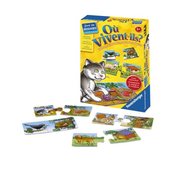 Ravensburger - 24374 - Jeu Educatif Premier Age - Où Vivent-Ils ?