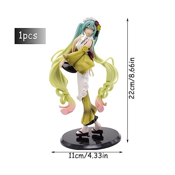 Hatsune Action Figure, Figurines Ange Hatsunes Anime Figure Caractère Collection Jouet, Miku Figure, Miku PVC Figurines dact