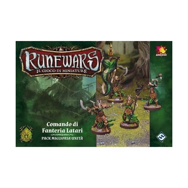 Asmodee Italia- Runewars Le Jeu de Miniatures Expansion Commande de Front latéraux, Couleur, 9714