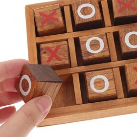 Gadpiparty 1 Set Orteil Jeu de Société en Bois Plateau de Table en Bois Jeu de Société Fait à La Main Jeu en Bois Classique J