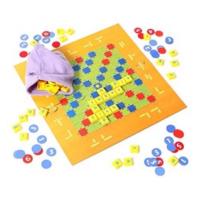 Jeu de société avec Lettres Assorties, Couleurs Vives, Coordination œil-Main, éducatif Interactif pour Enfants, Jeu de lalph