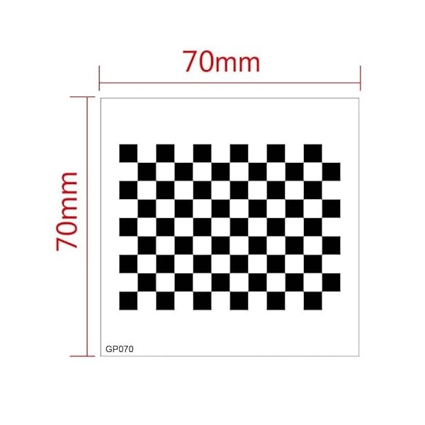 ERBER Film Calibration Board Checkerboard Optical Calibration Board Machine Vision Checkered Series Film Reticle Color : Typ