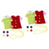 Alasum 6 Pièces Enfilage Planche à Enfiler Et à Lacer Jouet à Lacets Assorti Jouer Jouets De Laçage des Vêtements Bien Juguet