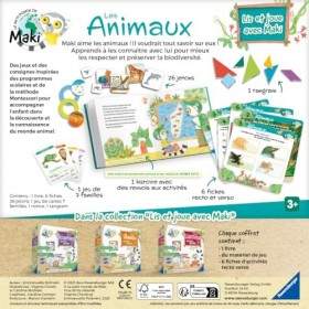 Ravensburger – Maki et la réserve naturelle - Les animaux du monde - Premier jeu de société pour enfants - Enfant et Parents 