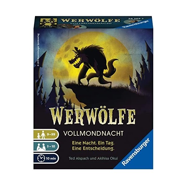 Ravensburger - 26703 3 - Jeu - Loups Garous - Nuit de Pleine Lune