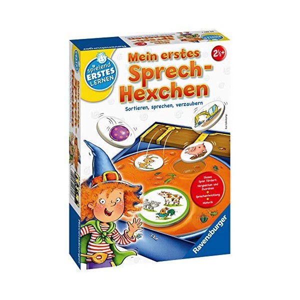 Ravensburger 24361 - Mein erstes Sprech-Hexchen - Sprachspiel für Die Kleinen - Spiel für Kinder AB 2 Jahren, Spielend erstes