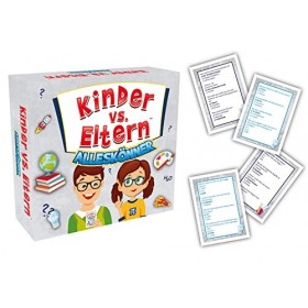 Jeu de société Quiz - Jeu de cartes - Jeu de connaissances pour enfants - Quiz - Jeu de questions dans différents thèmes - Po