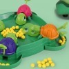 KieTeiiK Jouets,Tortue affamée mange des haricots Enfants Jeu de stratégie de bureau Jouets Famille Compétitif Jouet anti-str